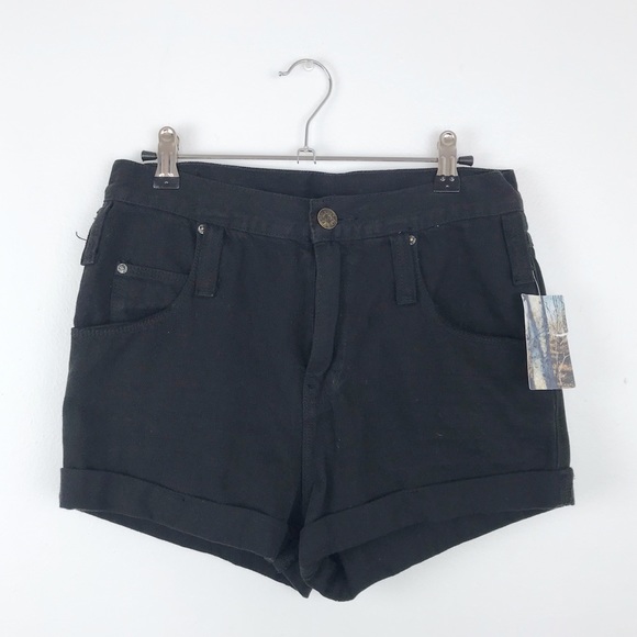 NWT urban outfitters BDG black roll up shorts - Picture 2 of 5